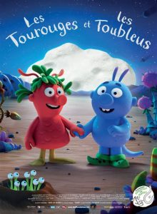 Ciné-philo à Figeac pour Graines de Moutards 2024 : affiche du film Les Tourouges et les Toubleus qui fera l'objet de l'atelier.