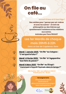 Affiche pour le Café philo à Capdenac-Gare.