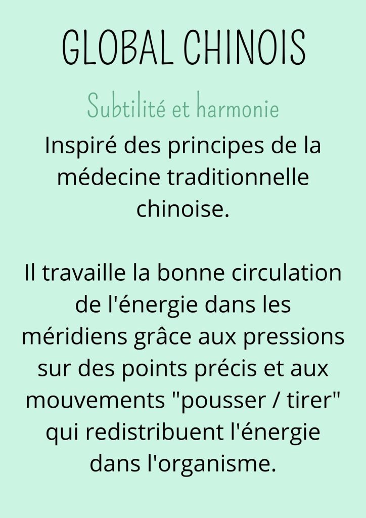 Présentation du massage global chinois, proposé par Les Empreintes - Flore Proust, massages bien-être sur Figeac et Capdenac-Gare.