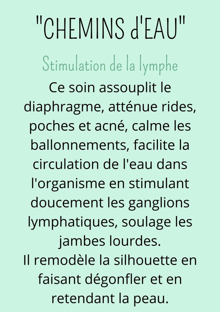 Présentation de "Chemins d'eau" prestation proposée par Les Empreintes - Flore Proust, massages bien-être sur Figeac et Capdenac-Gare.