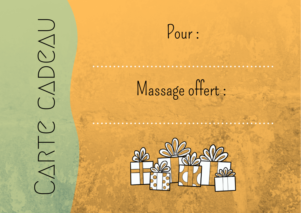 Offres et tarifs préférentiels : carte cadeau "Les Empreintes - Massages bien-être".